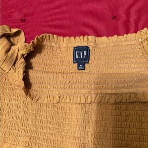 GAP Golden Smocked Blouse